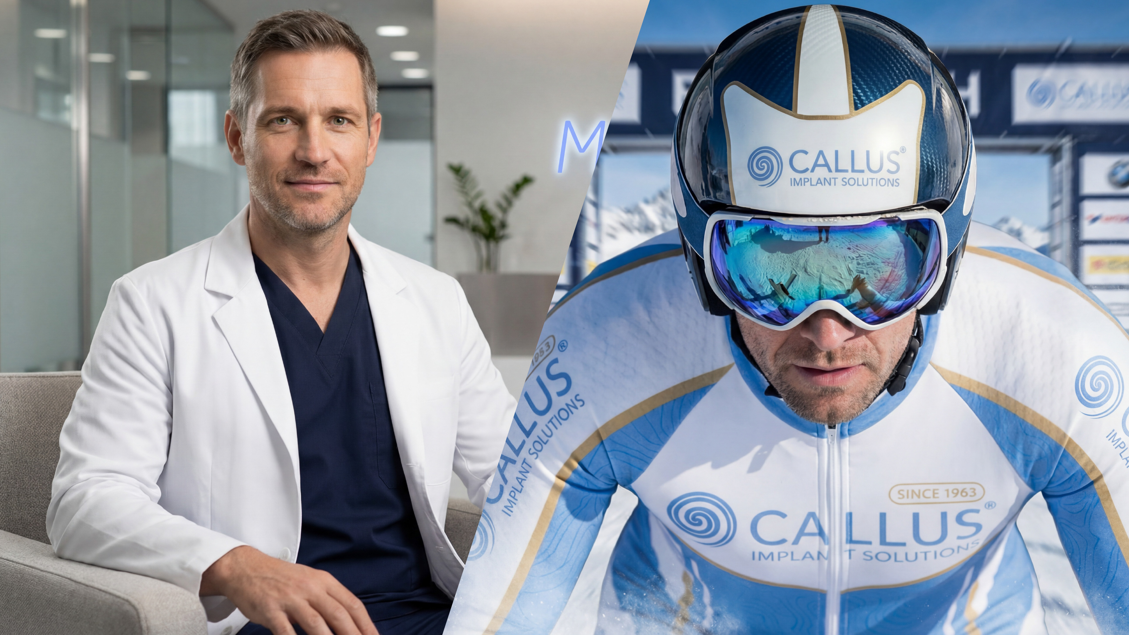 CALLUS: virtuális orvos és a márka sporttematikájú imázsfilmjének síelő karaktere